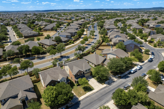 Aerial view of a San Antonio subdivision. Allison | Adobe Stock